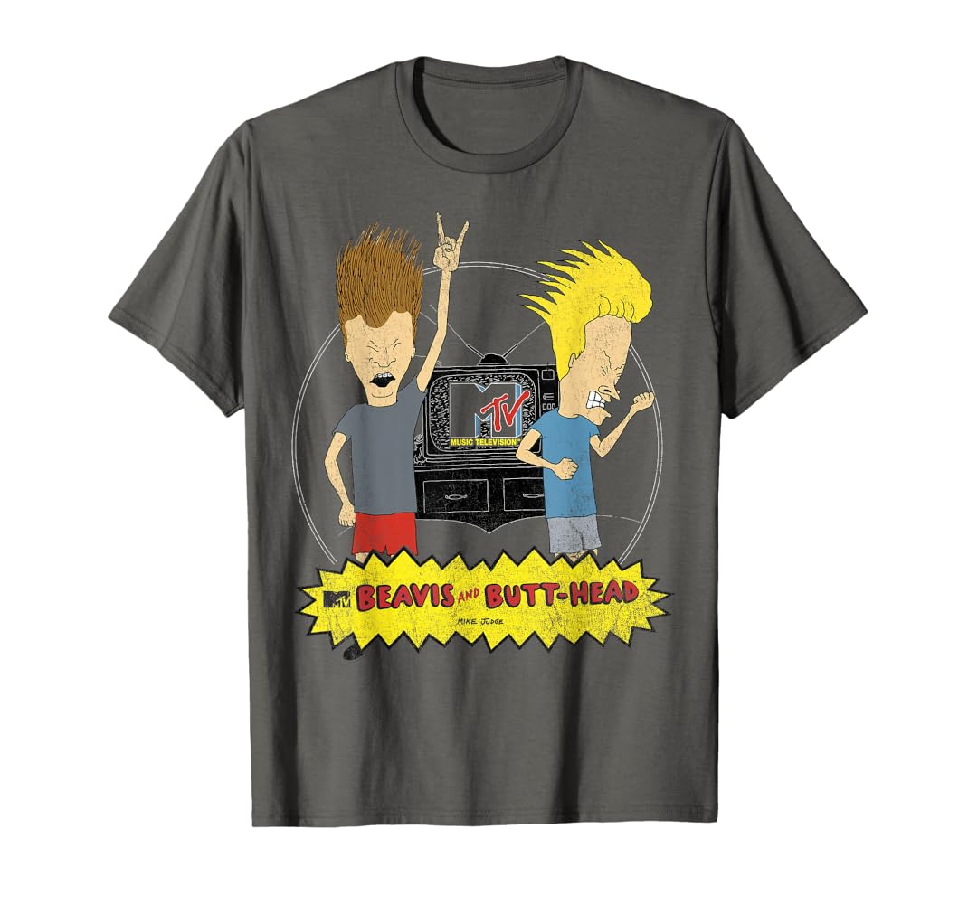 90s Mtv BEAVIS AND BUTT-HEAD Tシャツ バンド 総柄 90s Mtv BEAVIS AND BUTT-HEAD Tシャツ バンド 総柄